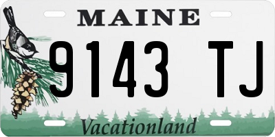 ME license plate 9143TJ