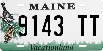 ME license plate 9143TT