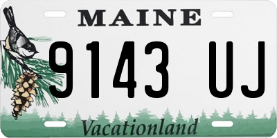 ME license plate 9143UJ