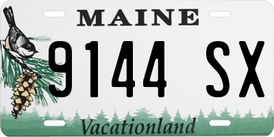 ME license plate 9144SX