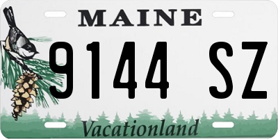 ME license plate 9144SZ