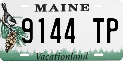 ME license plate 9144TP
