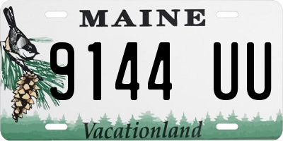 ME license plate 9144UU