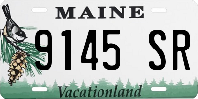 ME license plate 9145SR