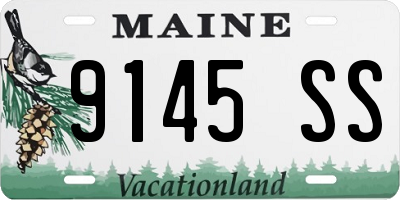 ME license plate 9145SS