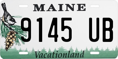 ME license plate 9145UB