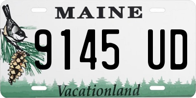 ME license plate 9145UD