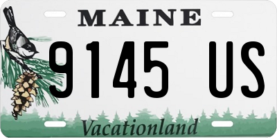 ME license plate 9145US