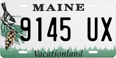 ME license plate 9145UX