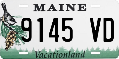 ME license plate 9145VD