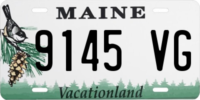ME license plate 9145VG