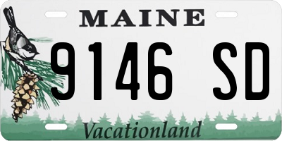 ME license plate 9146SD