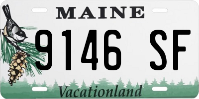 ME license plate 9146SF