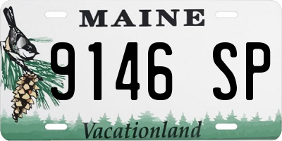 ME license plate 9146SP