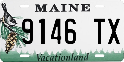 ME license plate 9146TX