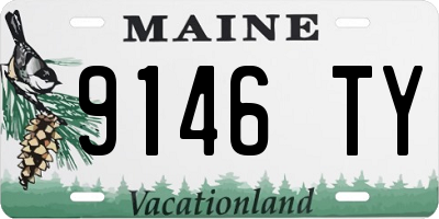 ME license plate 9146TY