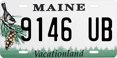 ME license plate 9146UB