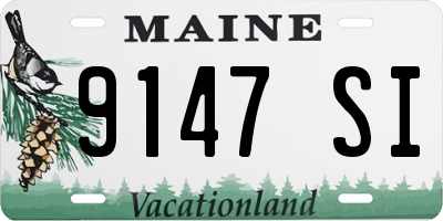 ME license plate 9147SI