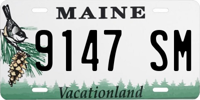 ME license plate 9147SM
