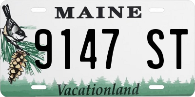 ME license plate 9147ST
