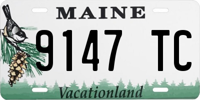 ME license plate 9147TC