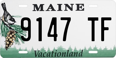 ME license plate 9147TF
