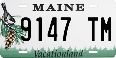 ME license plate 9147TM