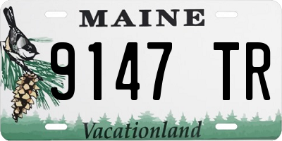 ME license plate 9147TR