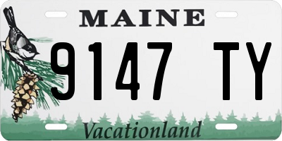 ME license plate 9147TY