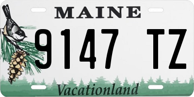 ME license plate 9147TZ