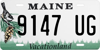 ME license plate 9147UG
