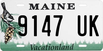 ME license plate 9147UK