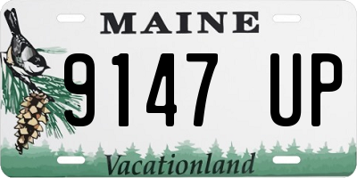 ME license plate 9147UP