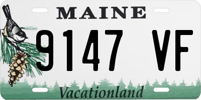 ME license plate 9147VF