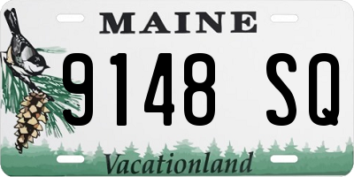 ME license plate 9148SQ