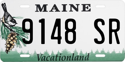 ME license plate 9148SR