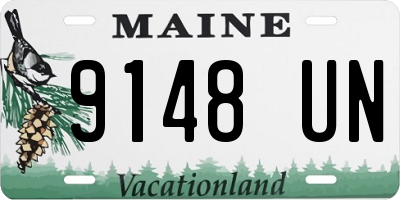 ME license plate 9148UN
