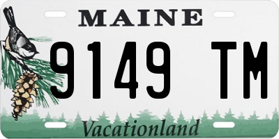 ME license plate 9149TM