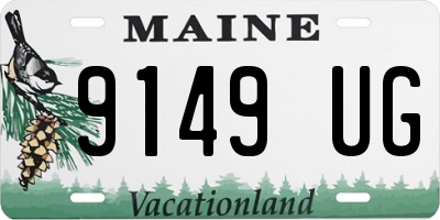 ME license plate 9149UG