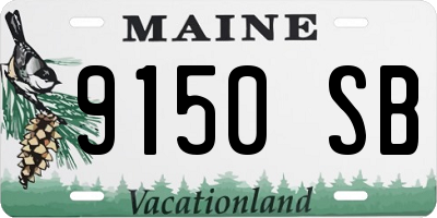 ME license plate 9150SB