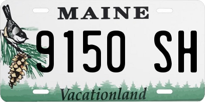 ME license plate 9150SH