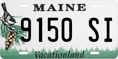 ME license plate 9150SI