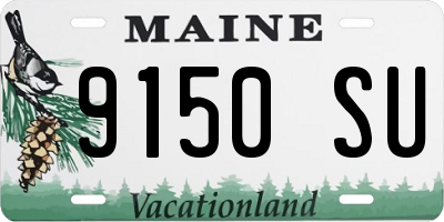 ME license plate 9150SU