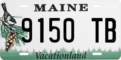 ME license plate 9150TB