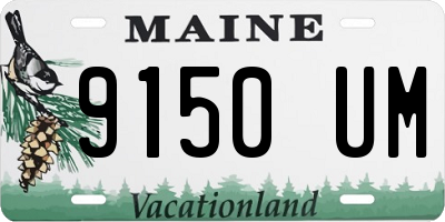 ME license plate 9150UM