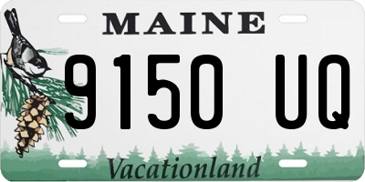 ME license plate 9150UQ