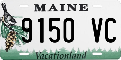 ME license plate 9150VC