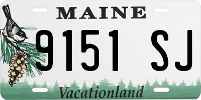 ME license plate 9151SJ