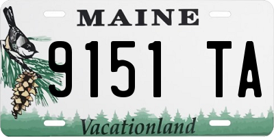 ME license plate 9151TA