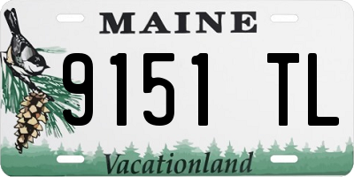 ME license plate 9151TL